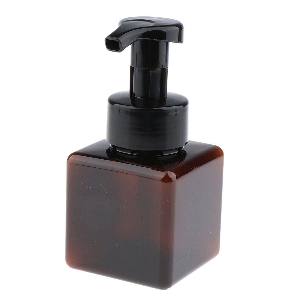 2Pcs Square 250ml Foaming Soap Dispenser Foam Pump Bottle for DIY Liquid Soap,