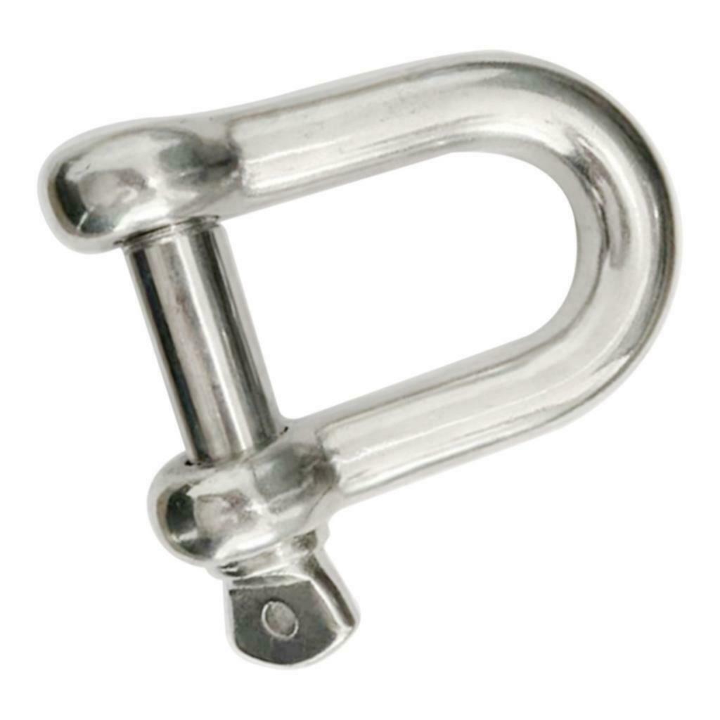16MM D Shackle D-Ring Rustproof For Mairne Sailing Sailboat RV Heavy Duty