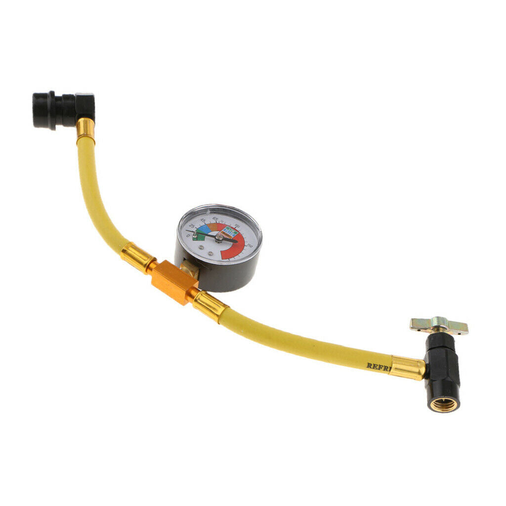 R134A Car A/C  Air Conditioning Refrigerants Recharge Hose Pipe with Gauge