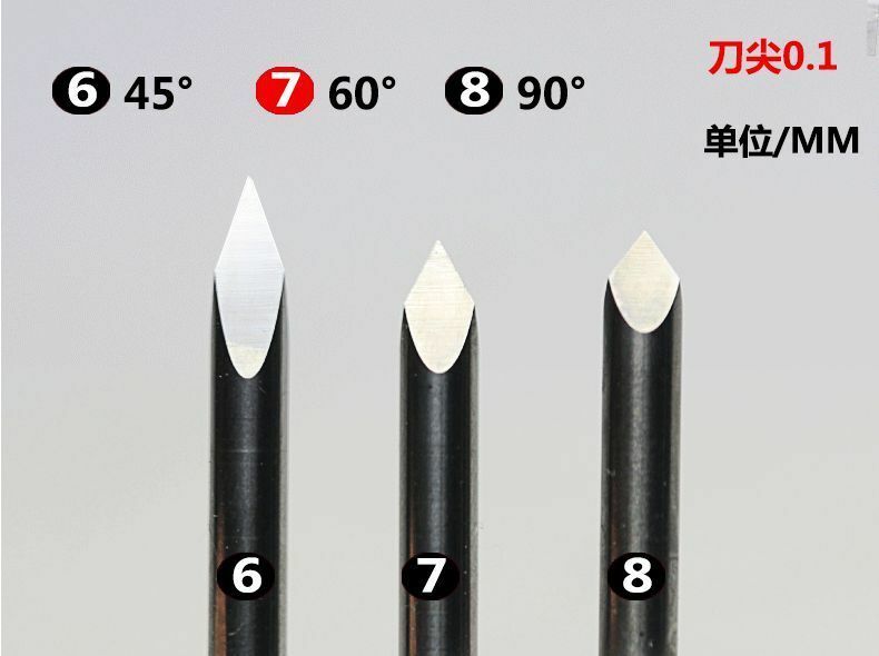 5pcs 30° Carbide Steel CNC Router Pyramid engraving Bits US High Quality