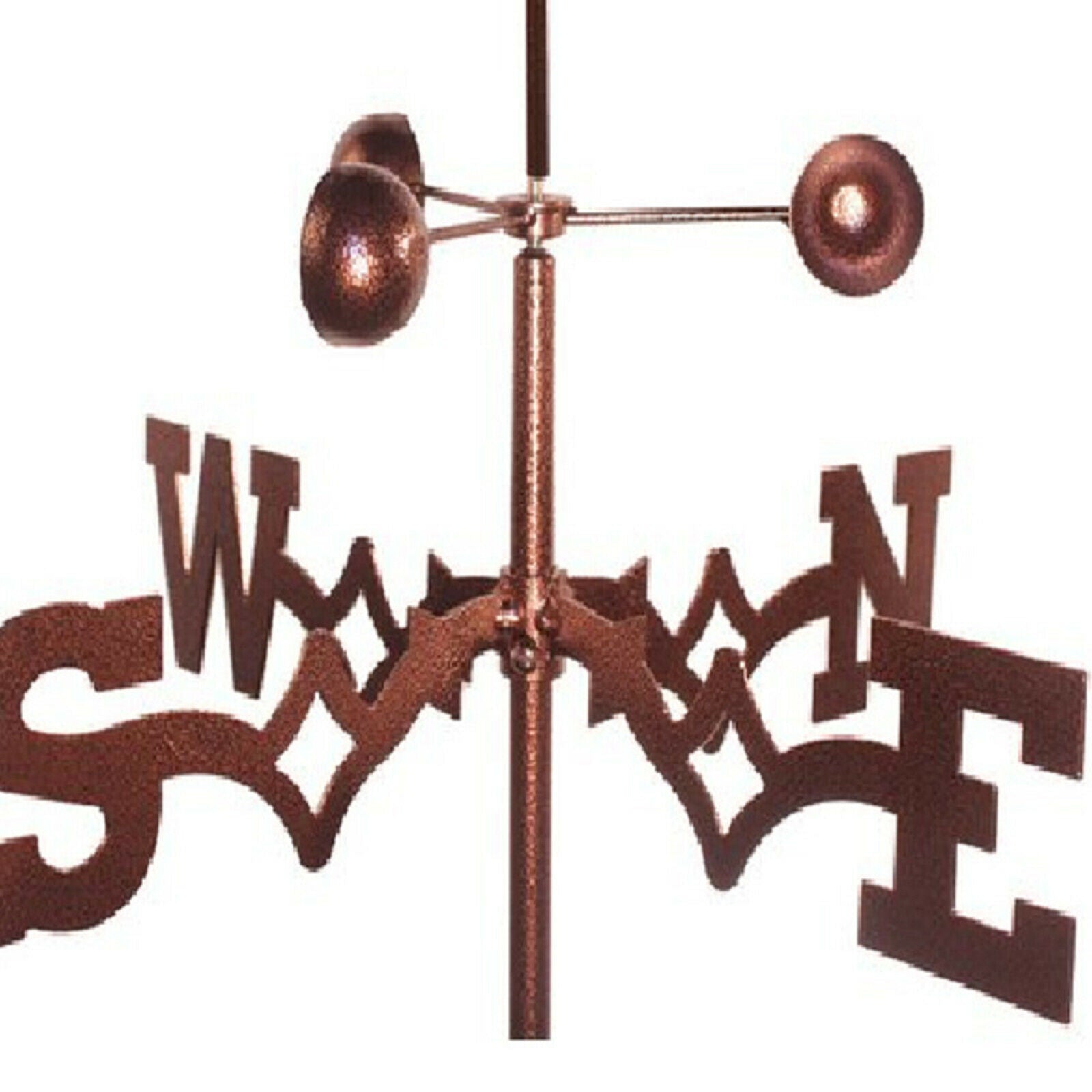 Metal Iron Weathervane Weather Vane Wind Direction Indicator Decorations