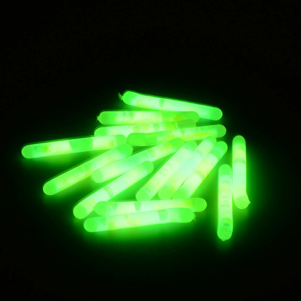 50Pcs Light Fishing Lightstick Fluorescent Float Night Dark Glow Stick