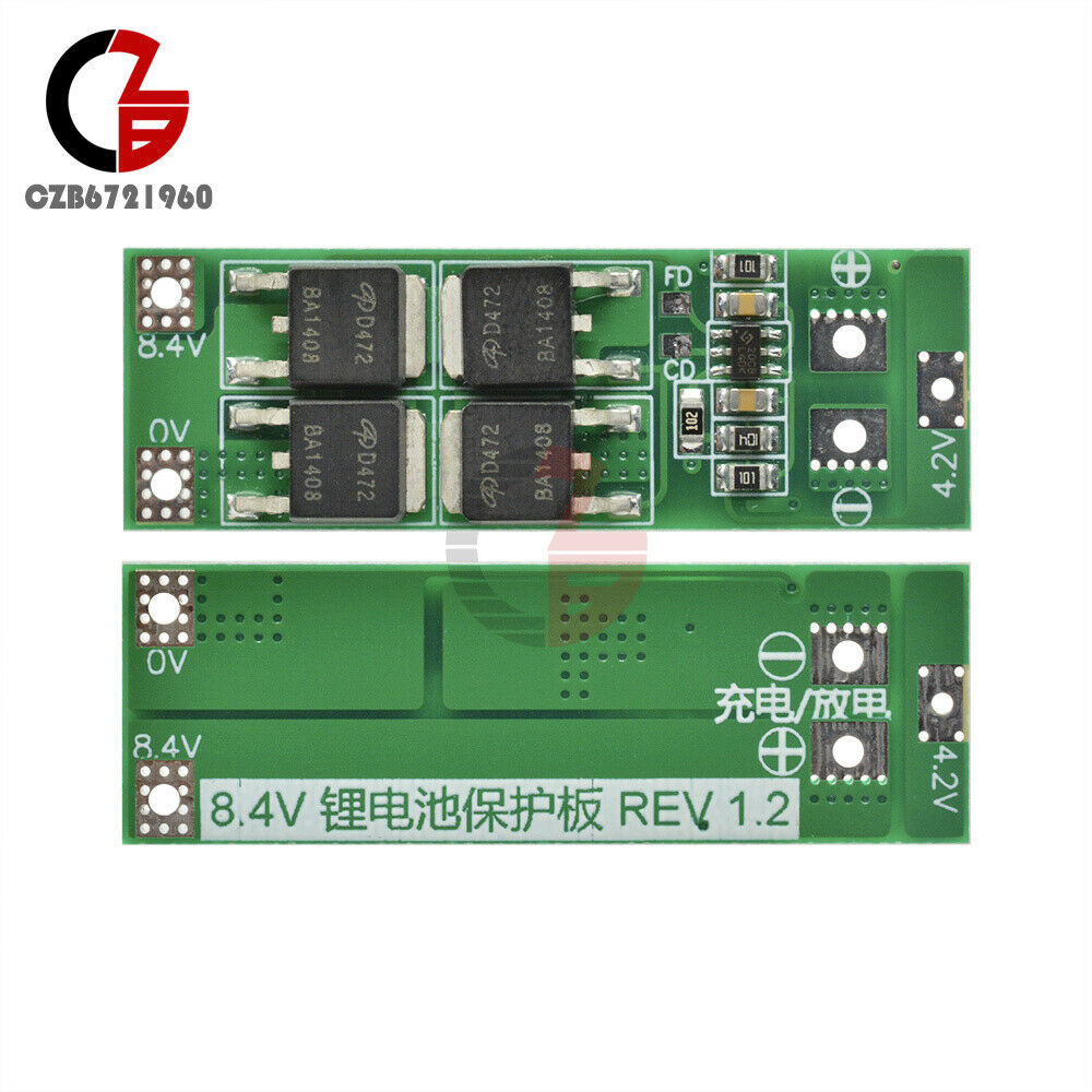2S 20A 7.4V 8.4V 18650 Lithium Battery Protection Board / BMS Board Standard