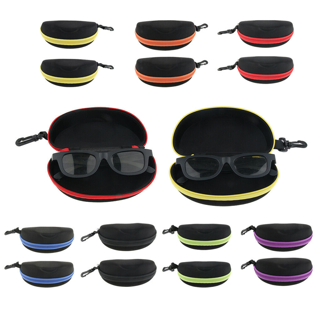 Pack of 4, Hard EVA Sunglasses Cases Containers Boxes, Protective Cases for