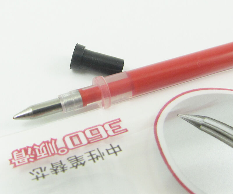 1 box 20 pcs M&G MG-007 0.5mm pipe Red Gel Ink Pen refills new