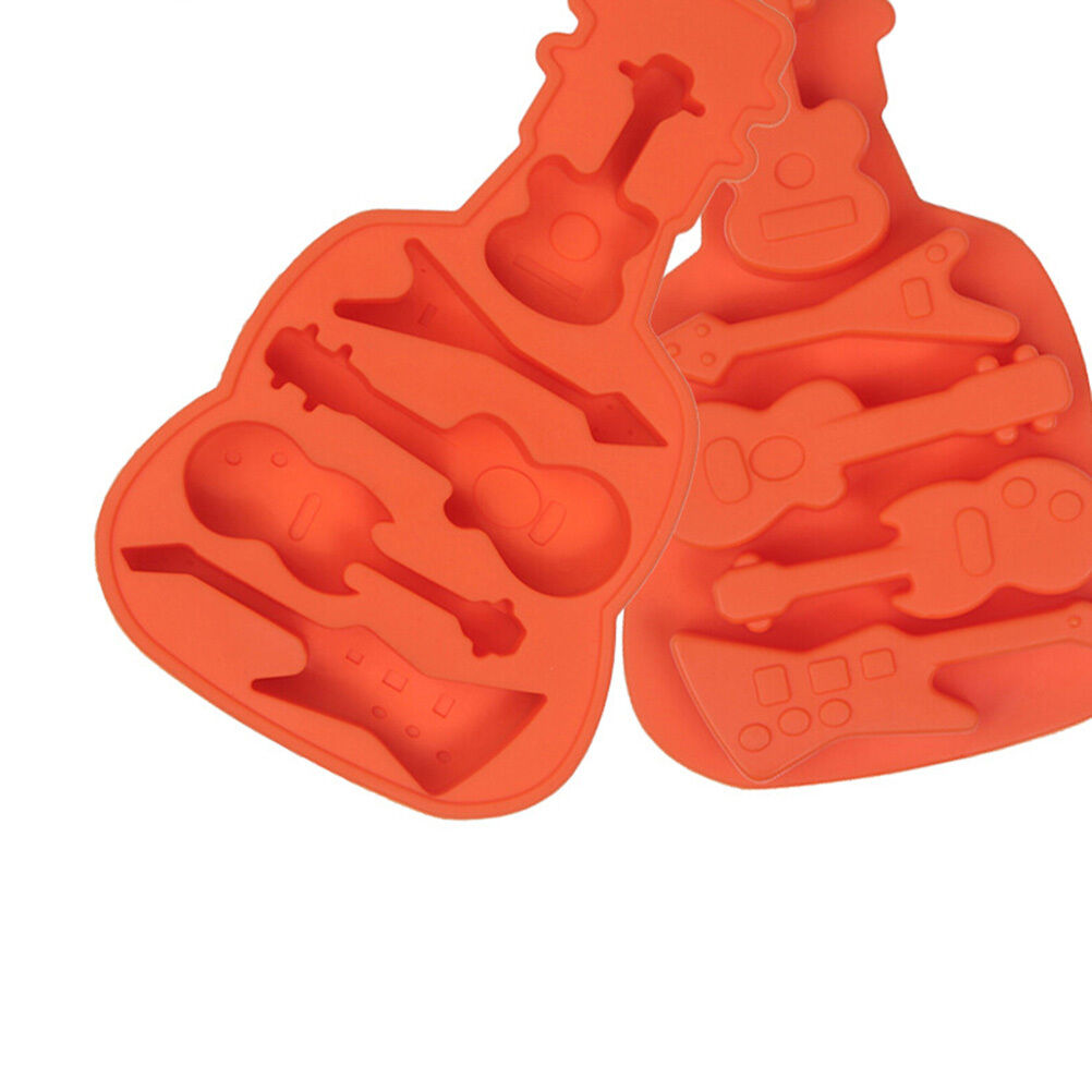 Guitar Silicone Mold Fondant Cake Chocolate Decorating Baking Tools Moul.l8
