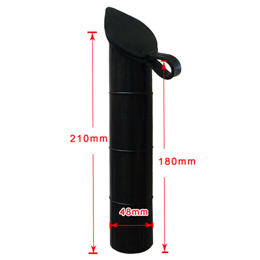 2Pcs 48mm Boat Yacht Fishing Rod Holder Inner Tube Liner Sleeve Replacement