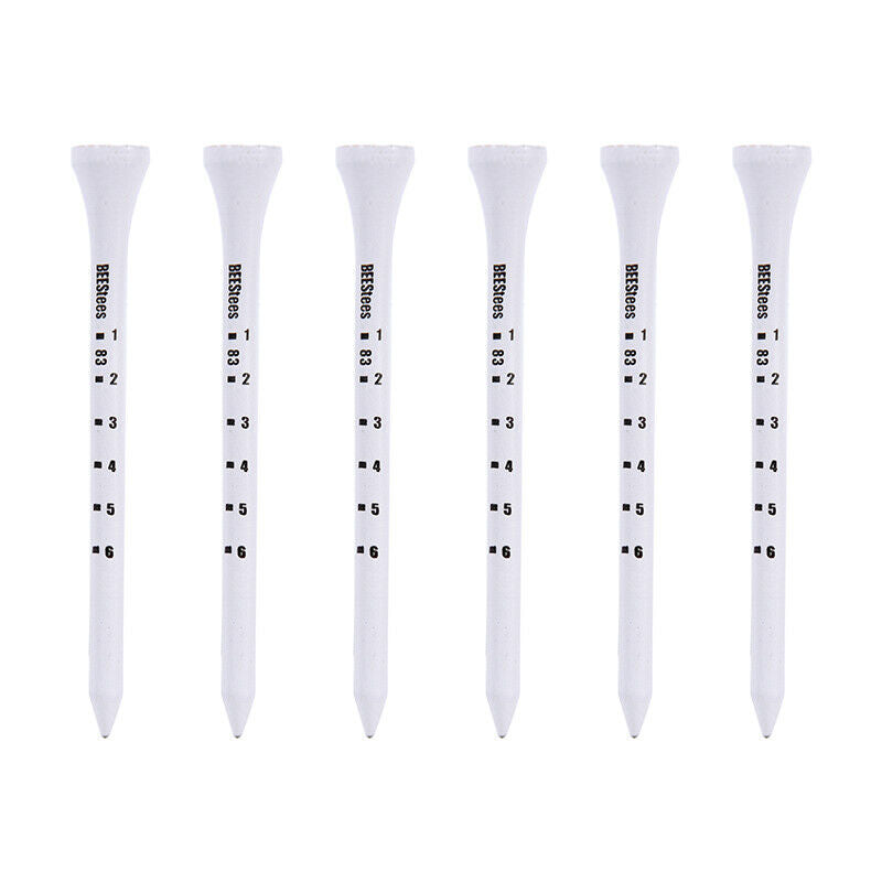 50PCS Professional Golf Tees 83mm White Golf Wood Tee Scale Golf TeesDEAU