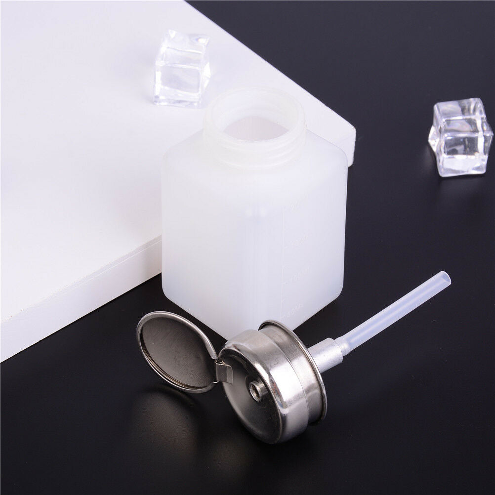 1Pc Nail Polish Remover Cleanser Dispenser Empty Acetone Pump Bottle Contai_BDA