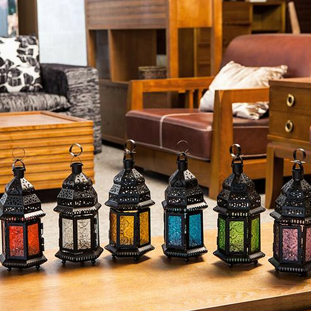 Metal Lock Moroccan Votive Candle
