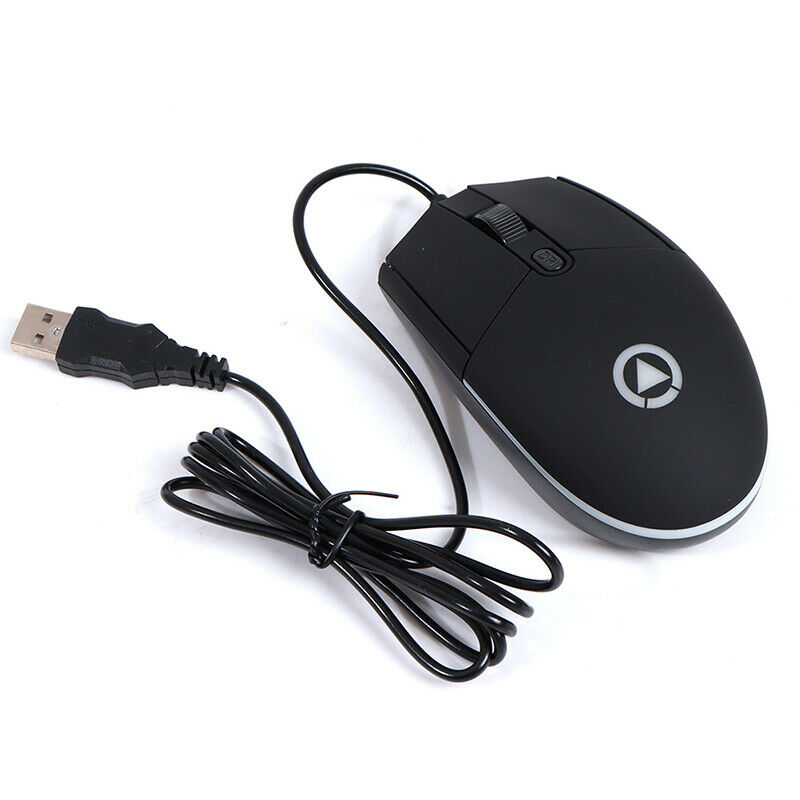 LED Optical 1600DPI USB Wired Colorful Gaming Mouse Mice for PC LabtljJ XC