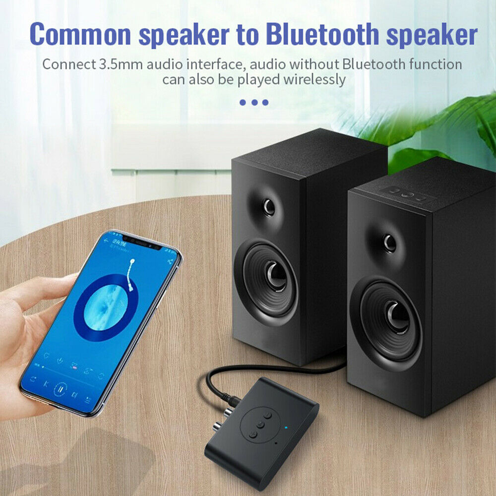 Bluetooth 5.2 Audio Receiver U Disk RCA 3.5mm AUX Jack Stereo Music Adapter