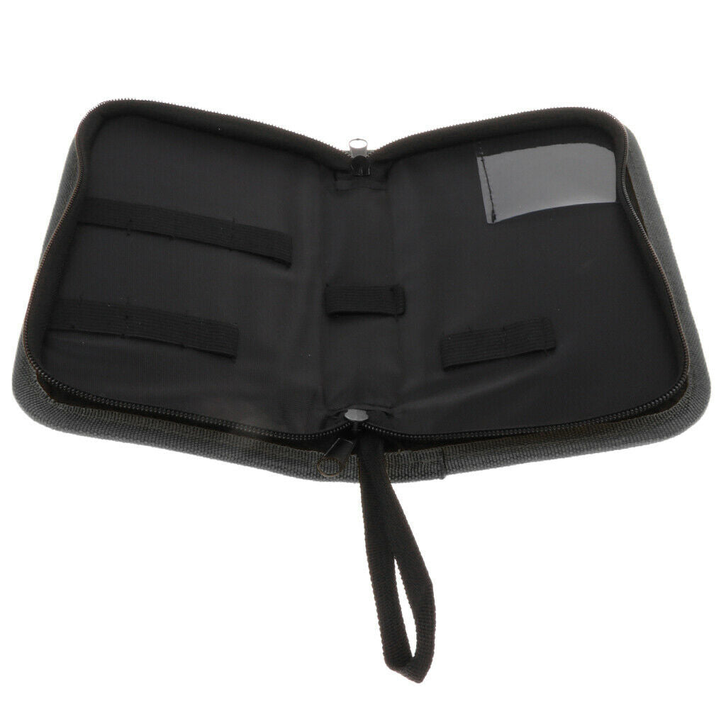 Durable Barber Hairdressing Bag Barber Leather Bag Beauty Brushes Kit Black
