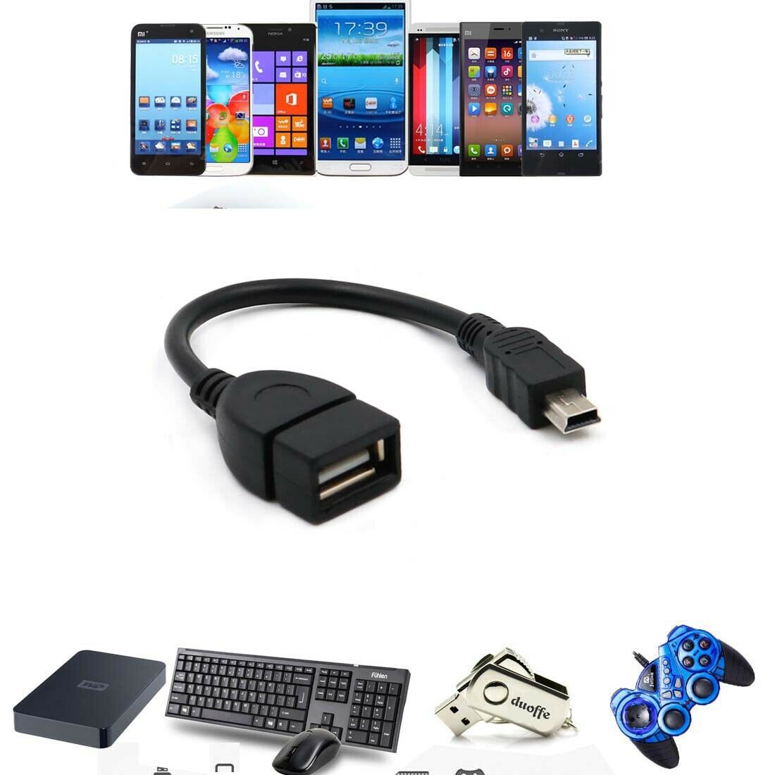 mini USB OTG Host Adaptor Adapter CableÂ Cord For Panasonic Digital Camcorder