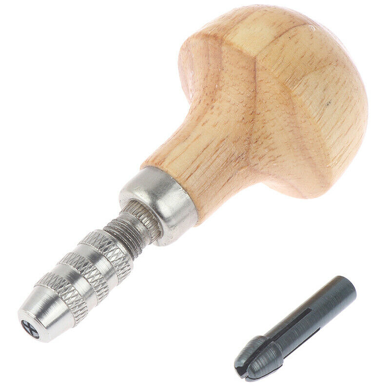 Jewelers Pin Vise Vice Wooden Handle Twisting Wire Wrapping Drill K.l8