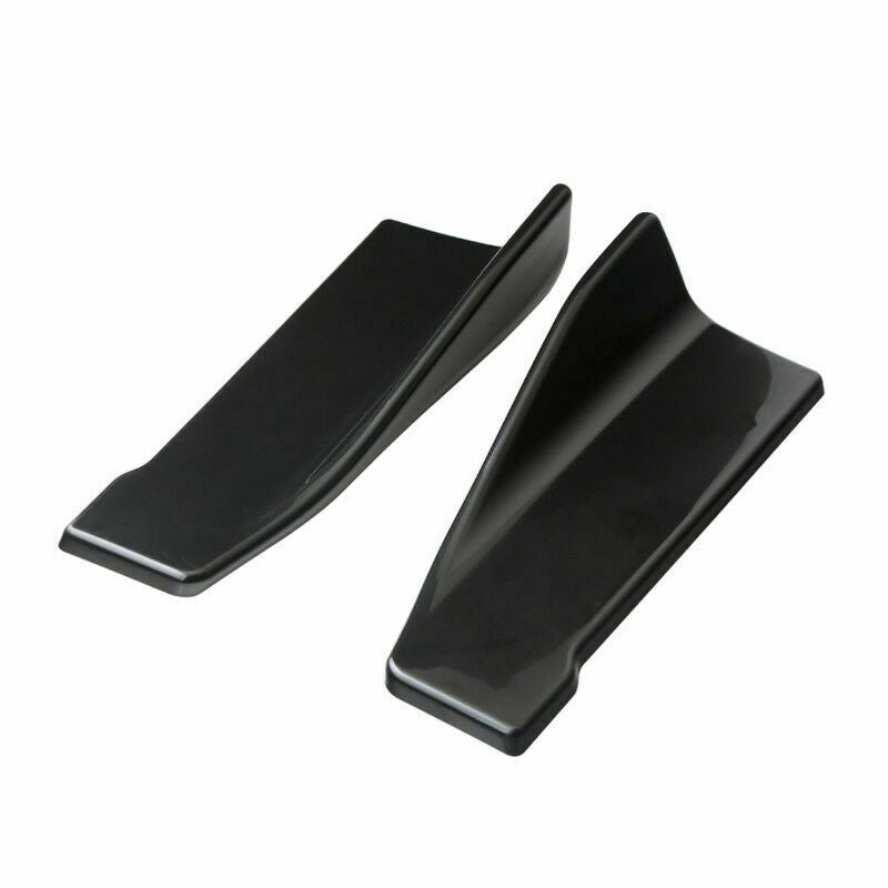 Universal Car Bumper Spoiler Rear Lip Side Skirt Rocker Wings 35cm  /13.78" ABS