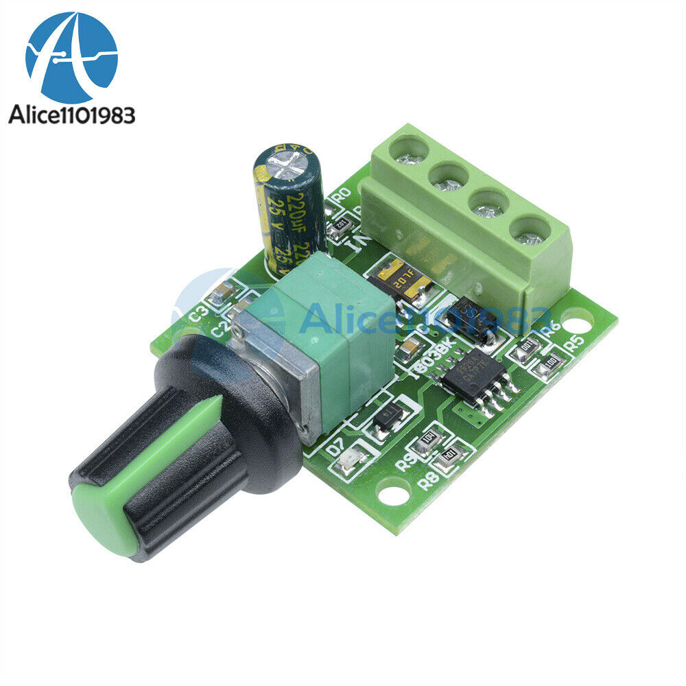 5PCS 2A Motor Speed Switch Controller PWM 1803BK+self-recovery Fuse DC 1.8V-15V