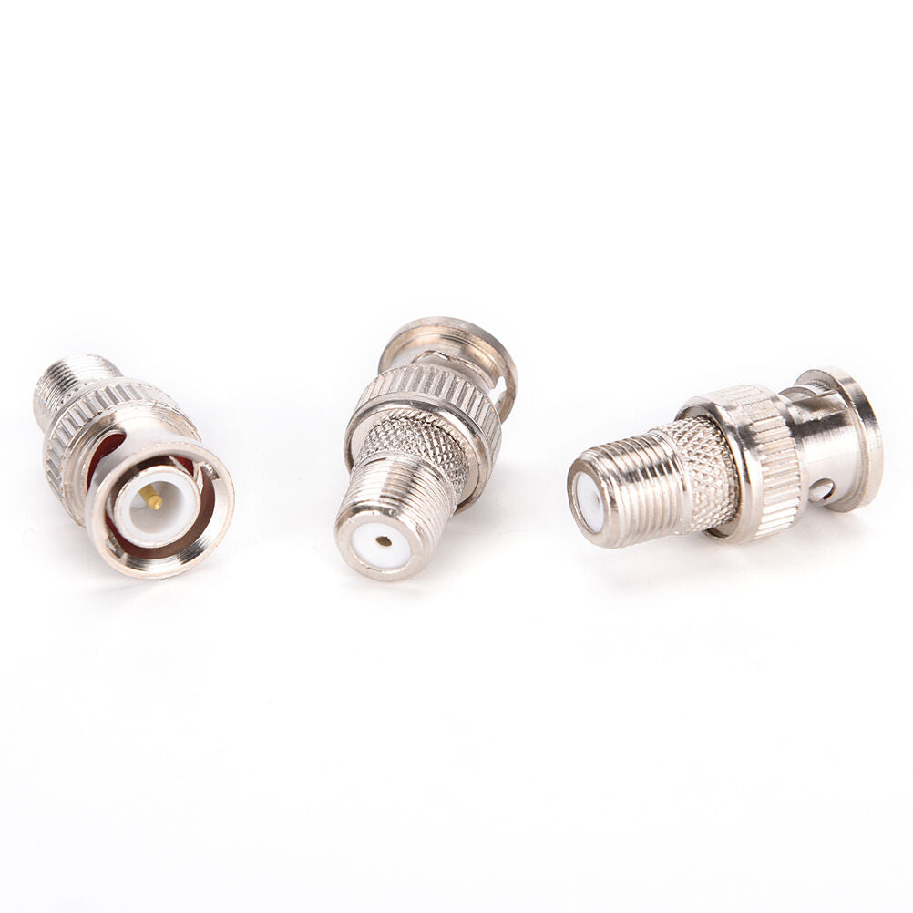 10x BNC Male Plug to F Female Jack Adapter Coax Connector Coupler CCTV CamerY XC