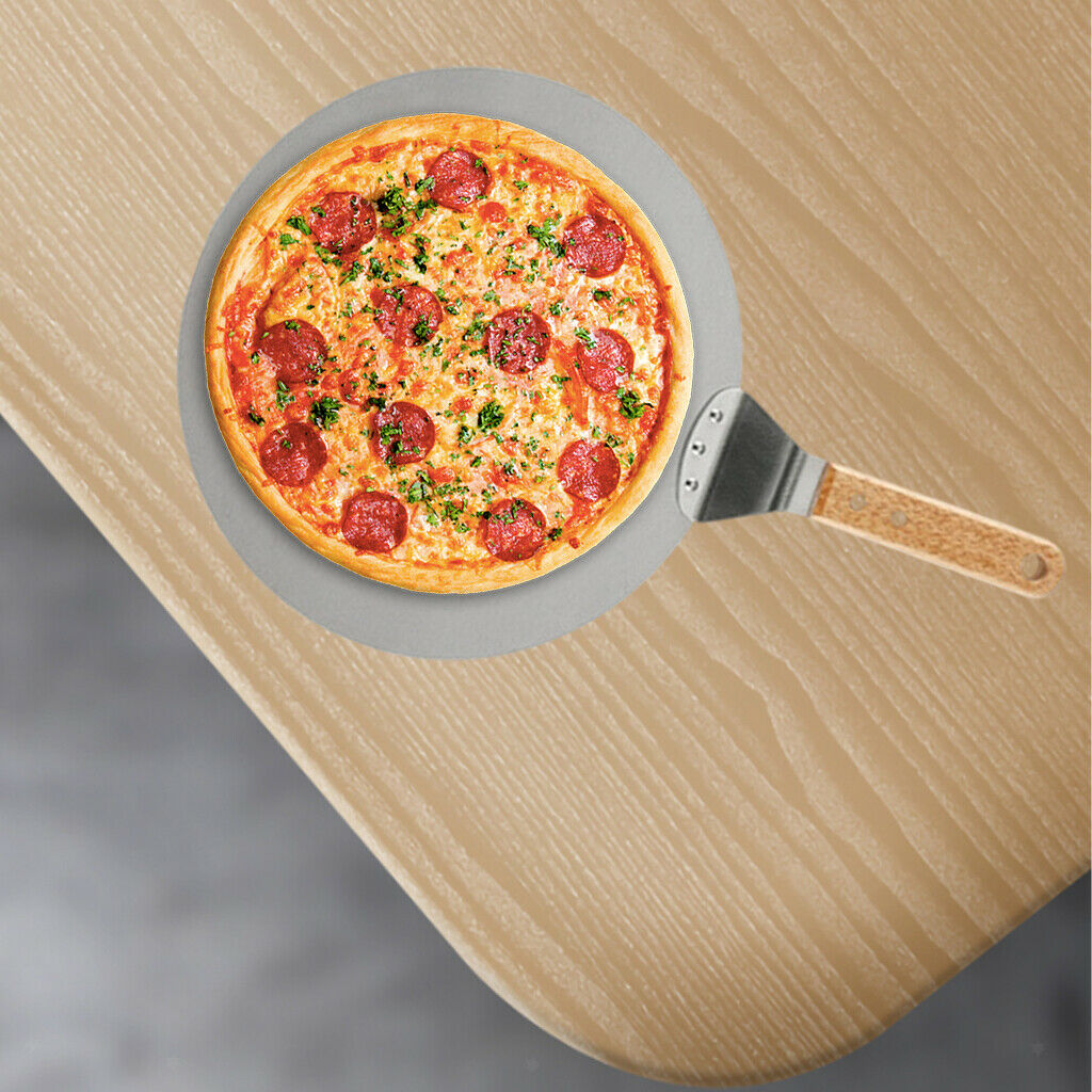 12inch Pizza Peel Paddle with Wood Handle Homemade Pizza Baker Oven BBQ Tool
