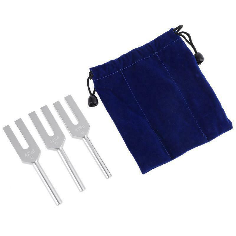3pcs Angel Crystal Tuning Fork 4096Hz/4160Hz/4225Hz C Aluminum Alloy Tuning Fork