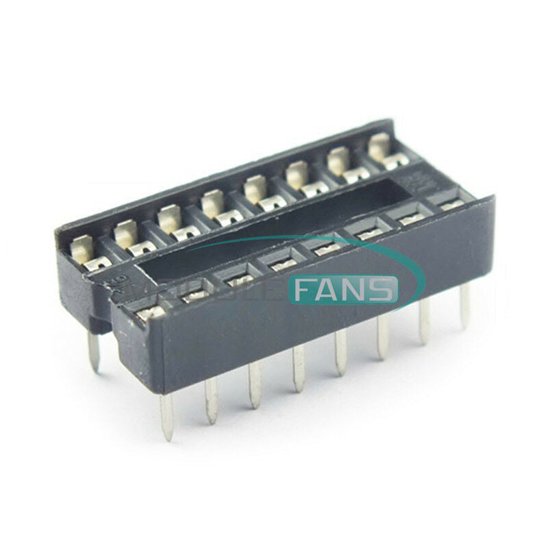 20PCS DIP-16 IC Socket Adaptor Solder Type Socket Pitch Dual Wipe Contact NEW