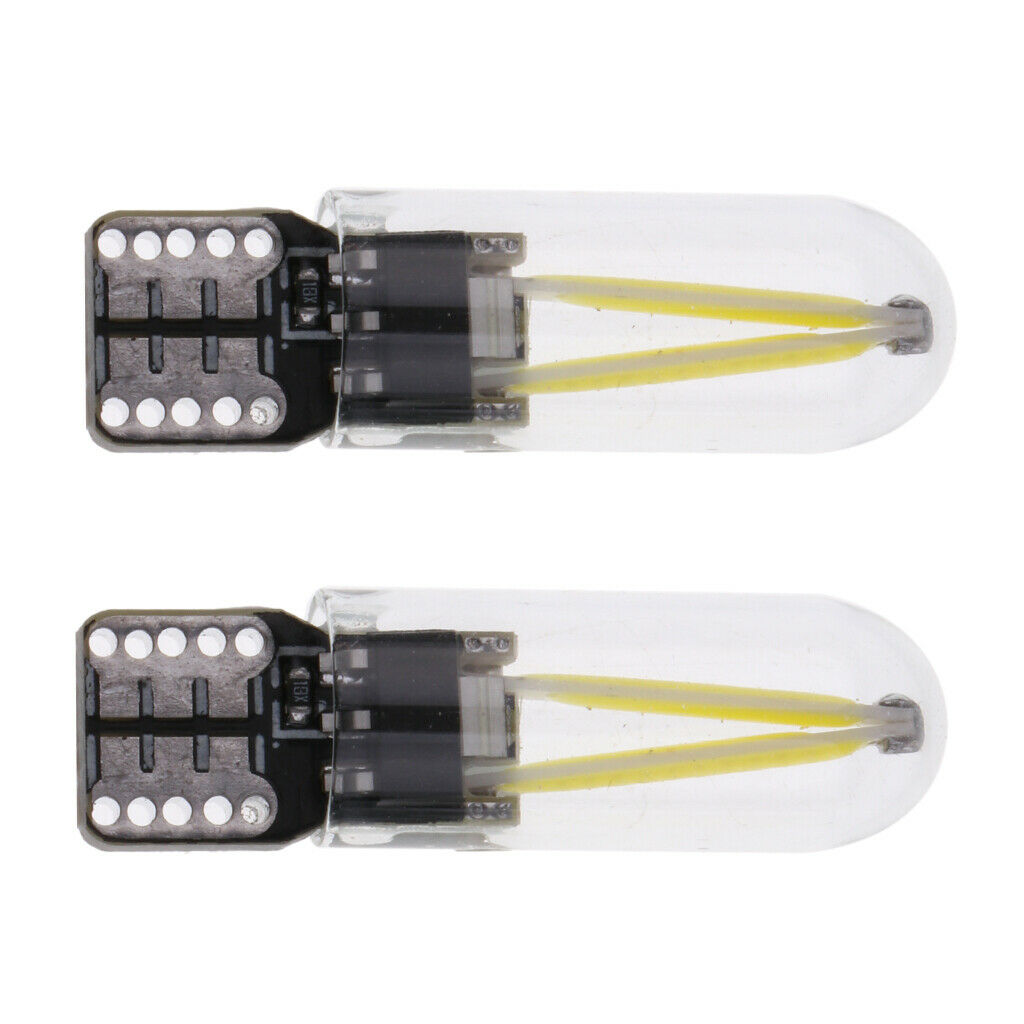 4 Pack White T10 COB LED Super Bright Car Light Bulb 12V-24V Backup