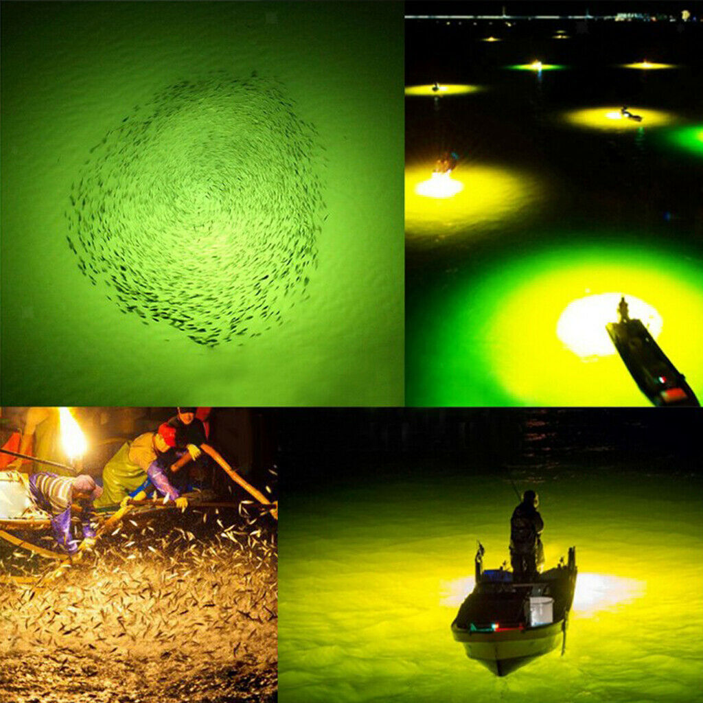 Underwater Deep Drop Fishing Light Attract Indicator Lure LED Lamp Bait Strobe -