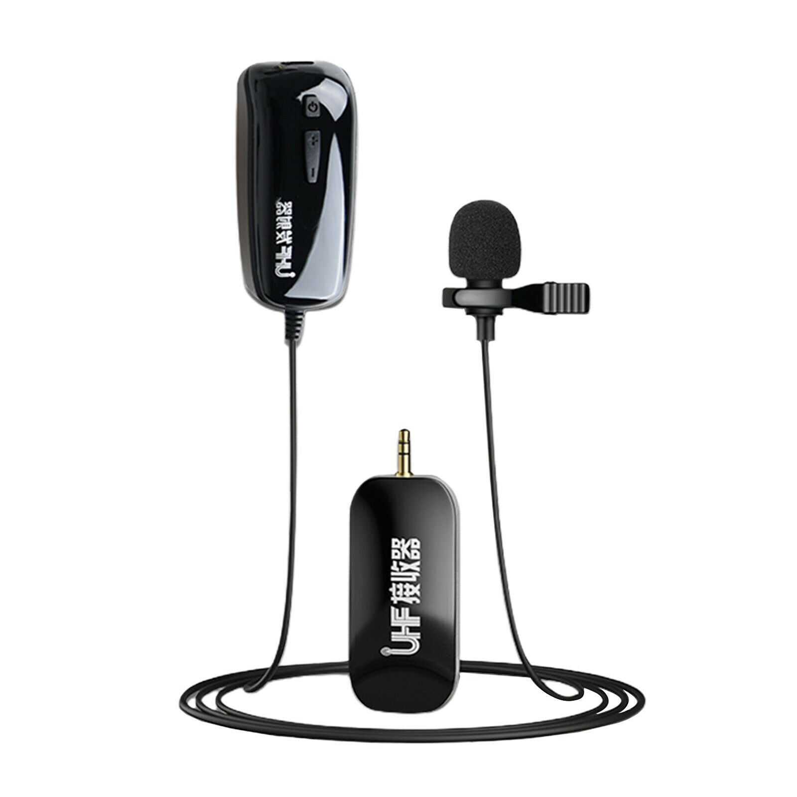 Wireless Lavalier Microphone Omni-directional Mic Video Recording Interview