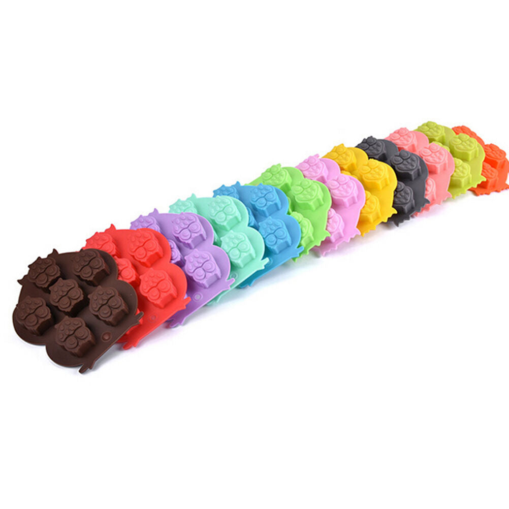 Mulit Cute Owl Cake Mold Soap Silicone Mould For Candy Chocolate Kid Chil.l8