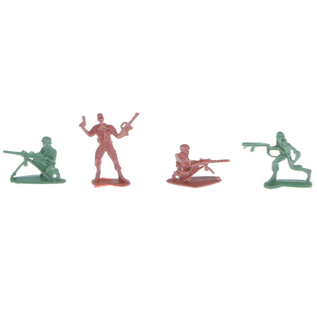 238pcs/Lot Army Combat Game Toys Soldier Set with Zipper Backpack 4cm