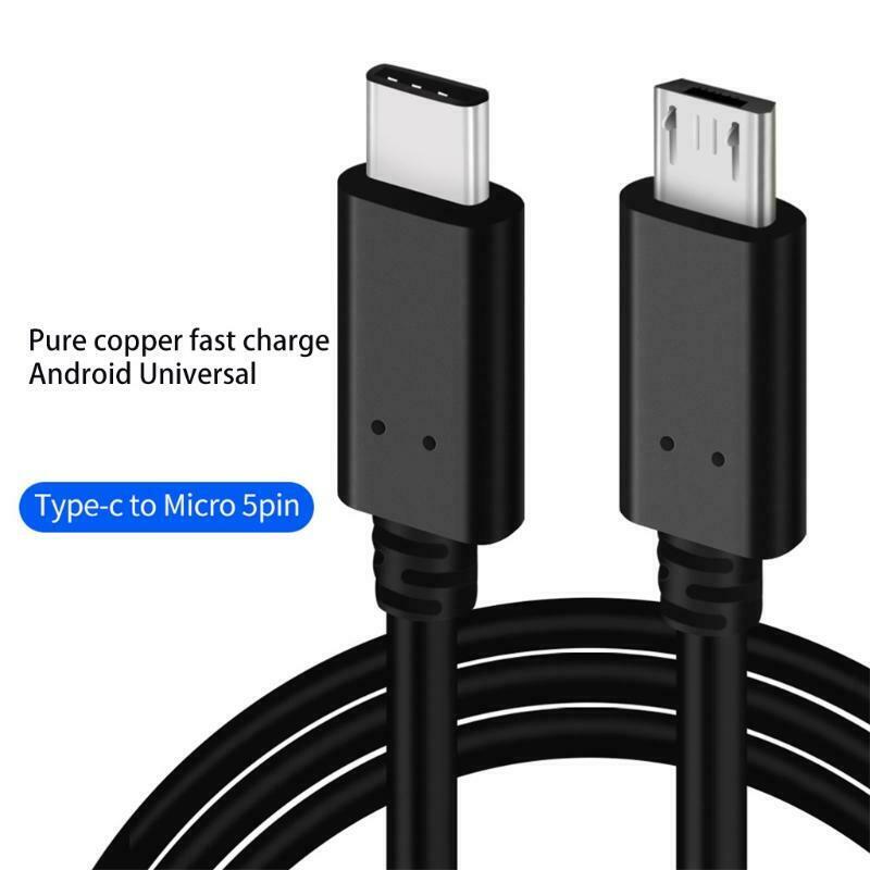 Data Sync Wire 1Meter Type-C to Micro USB Cable Durable Tablet Accessories