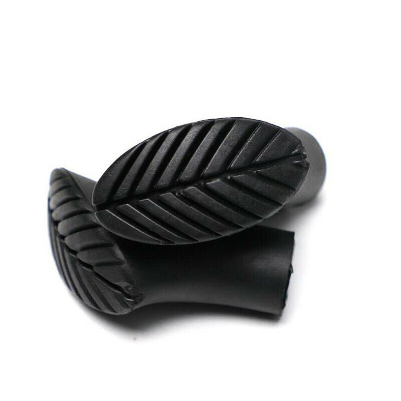 2Pcs Trekking Pole Protector Caps Climb Hike Walk Stick Cane Rubber Tip C.l8