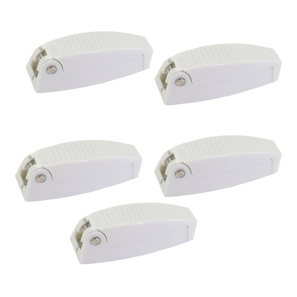 Pack Marine Boat Replacement Safety Door Gate Latch White Plastic Clip( 5x)