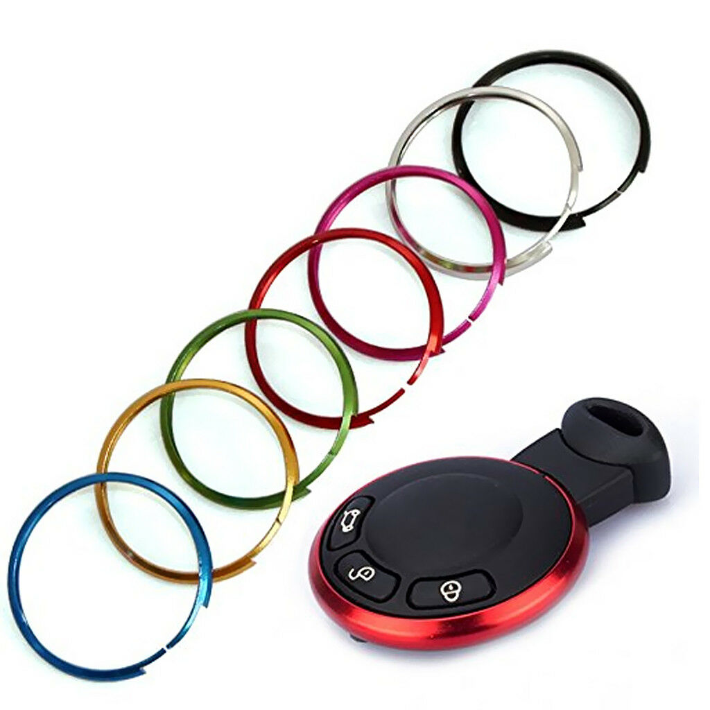 45cm Aluminum Smart Key Fob Protective Ring For BMW Mini Cooper Purple