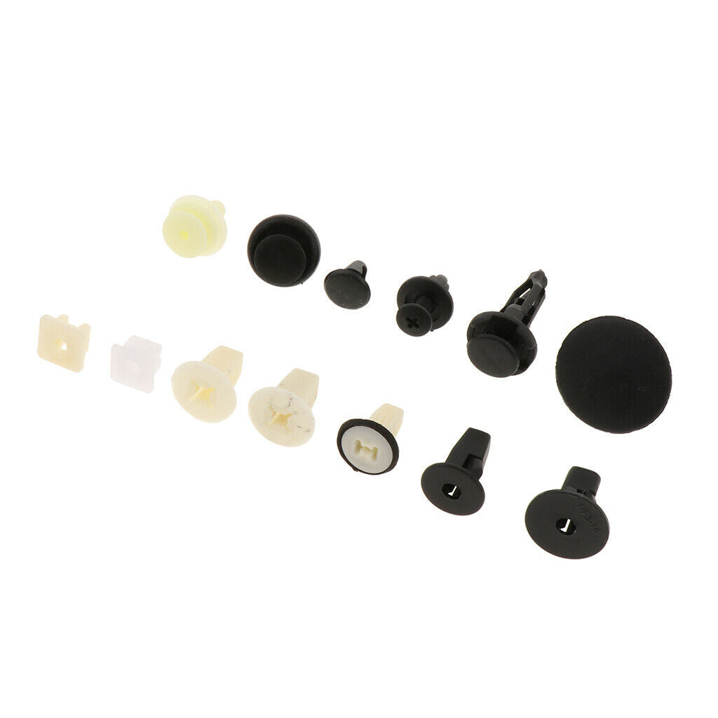 HE11 146Pcs Car Boxed Plastic Fastener Push Type Rivets Bumper Retainer Clip