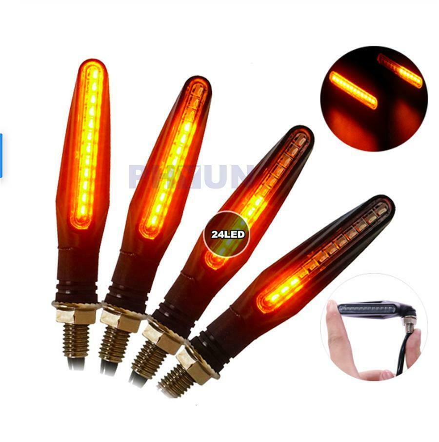 Motorcycle Indicators Flowing Turn Signal Light Indicators Daytime Running Light