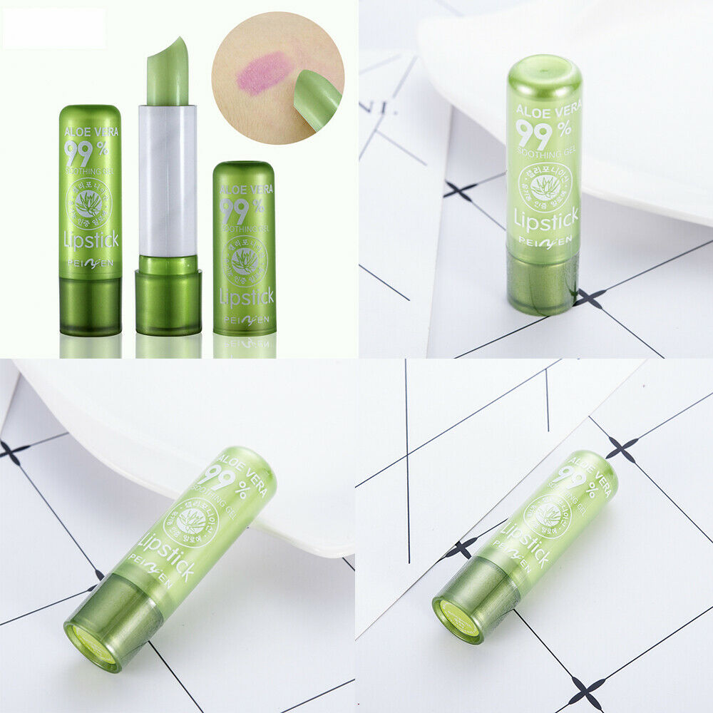Aloe Vera Lip Gloss Lipstick Temperature Color Change Moisturizing Lip Balm