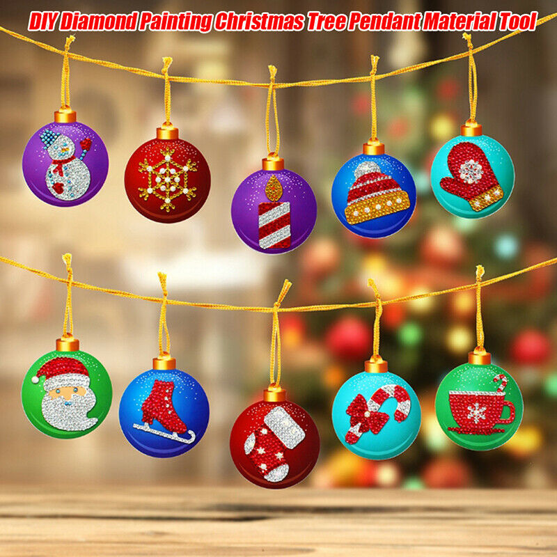 1Set Diamond Painting Tool DIY Handmade Christmas Tree Pendant Hanging Orname DD