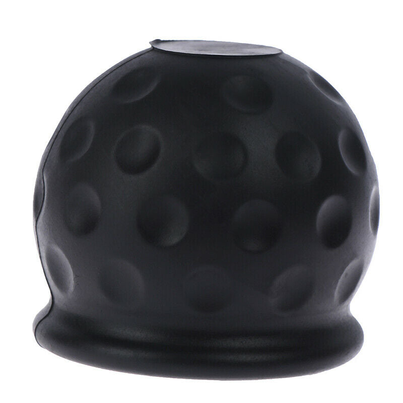 Universal 50mm Black Tow Bar Ball Cover Cap Towing Hitch Caravan Trailer Prot Lt