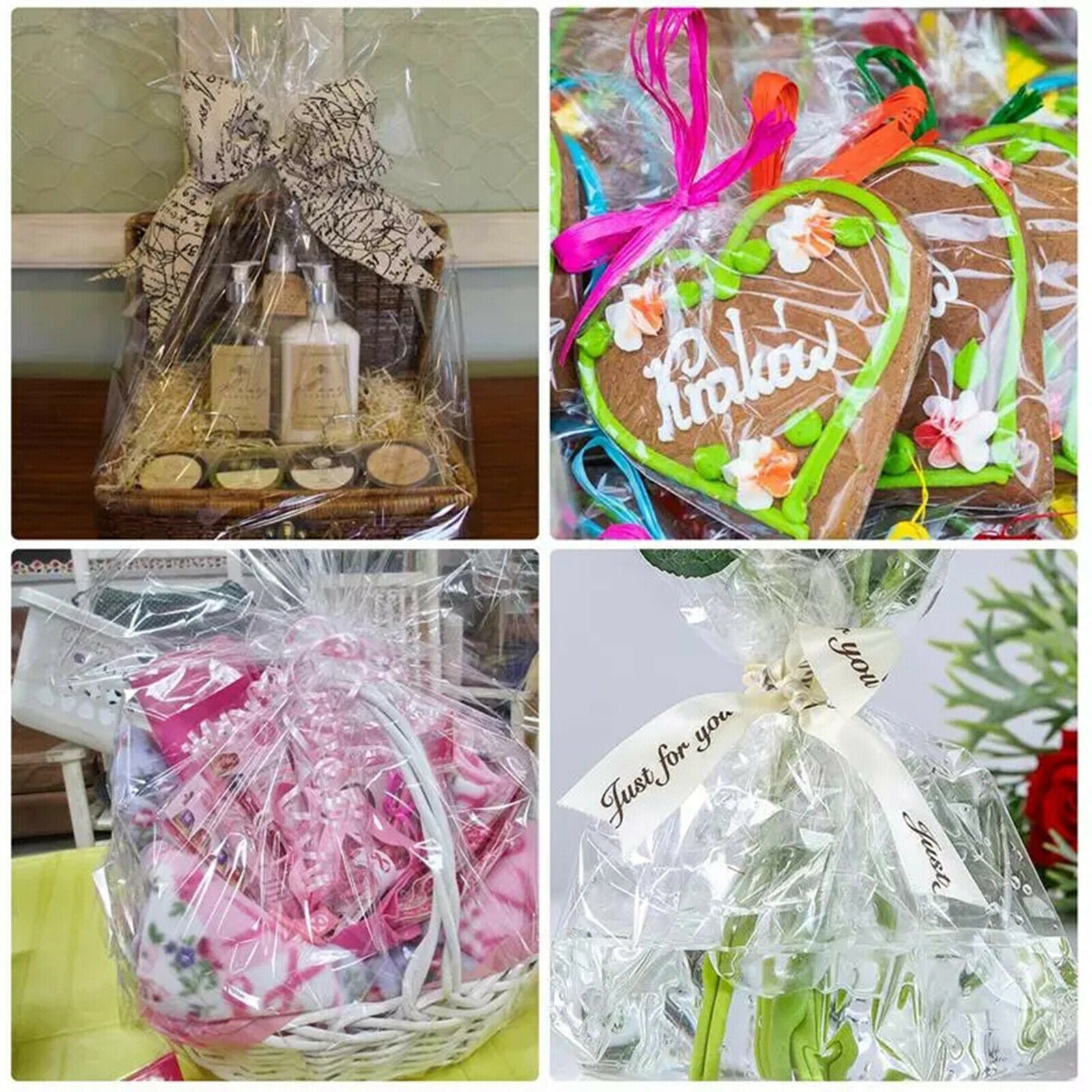 Clear Cellophane Wrapping Paper Floral Wrap Paper Food Candy Decoration
