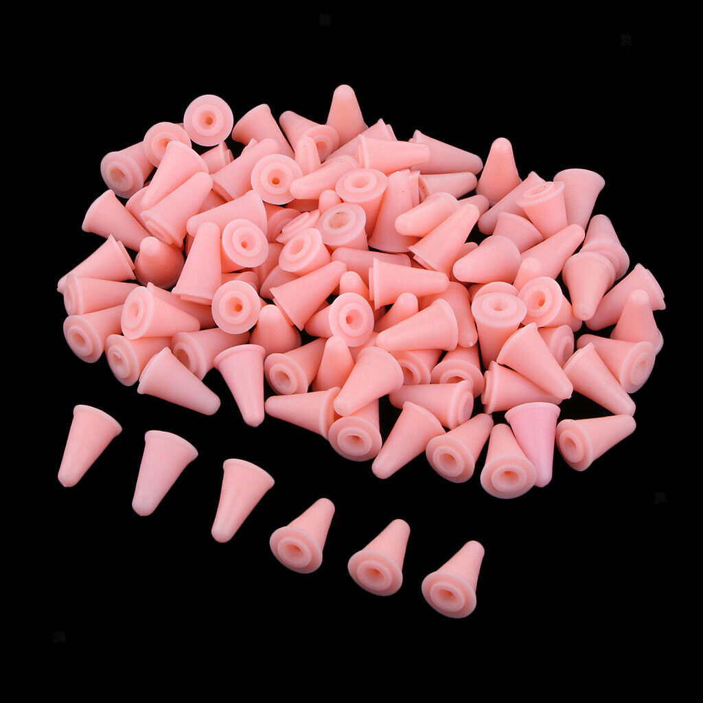 50Psc Rubber Knit Knitting Needles Point Protectors Stoppers Craft 13x190mm