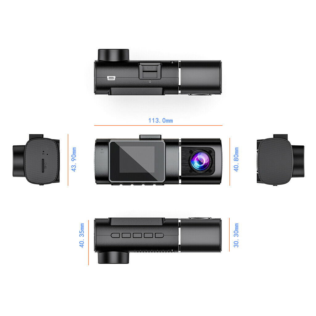 Dual Lens Dual   Cam FHD 1080P Front Parking Monitor for Auto Truck