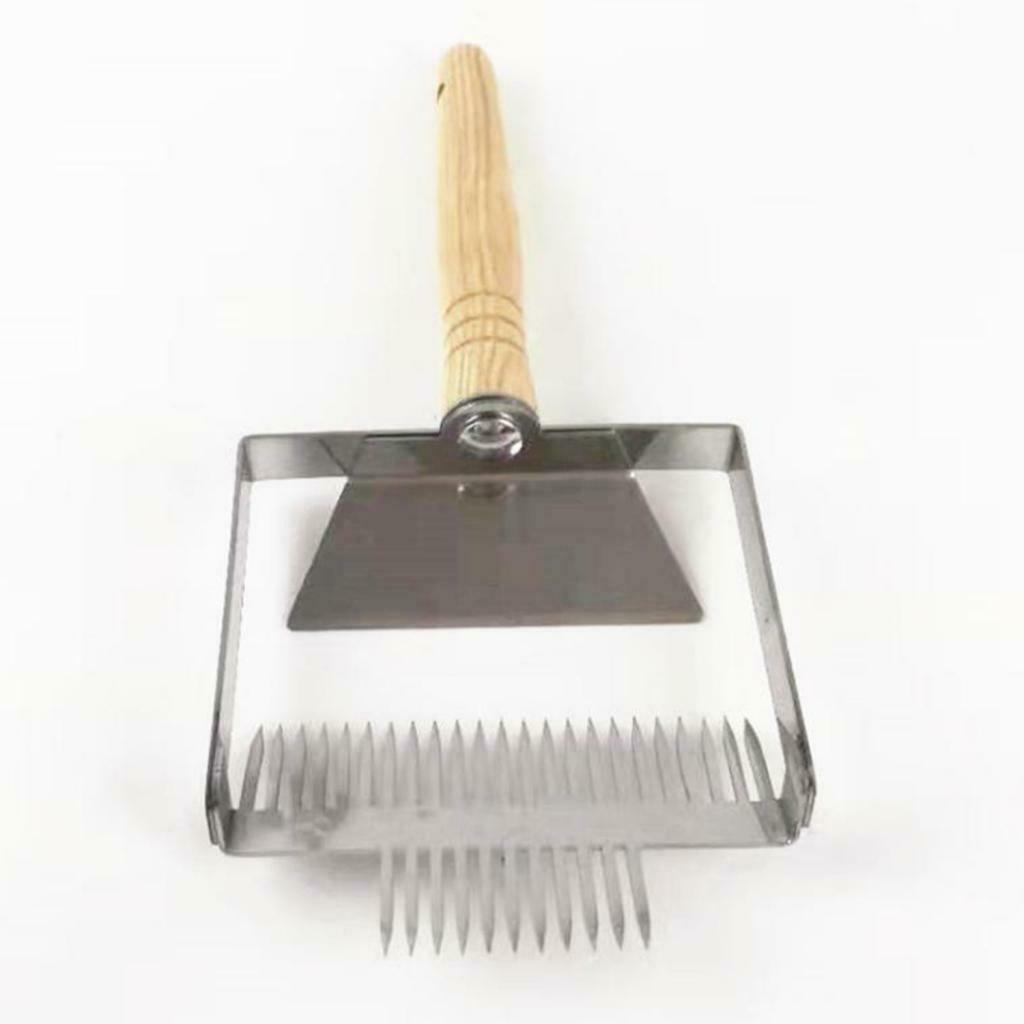 Widen Wooden Handle Beekeeping Tine Uncapping Fork Bee  Shovel Tool