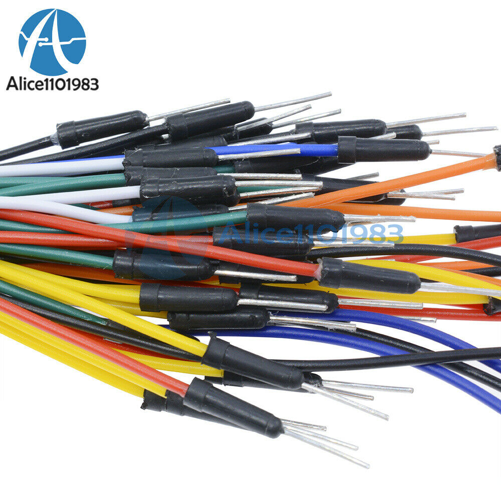 2PCS Male to Male 65pcs Solderless Breadboard Jumper Cable Wires For Arduino uno