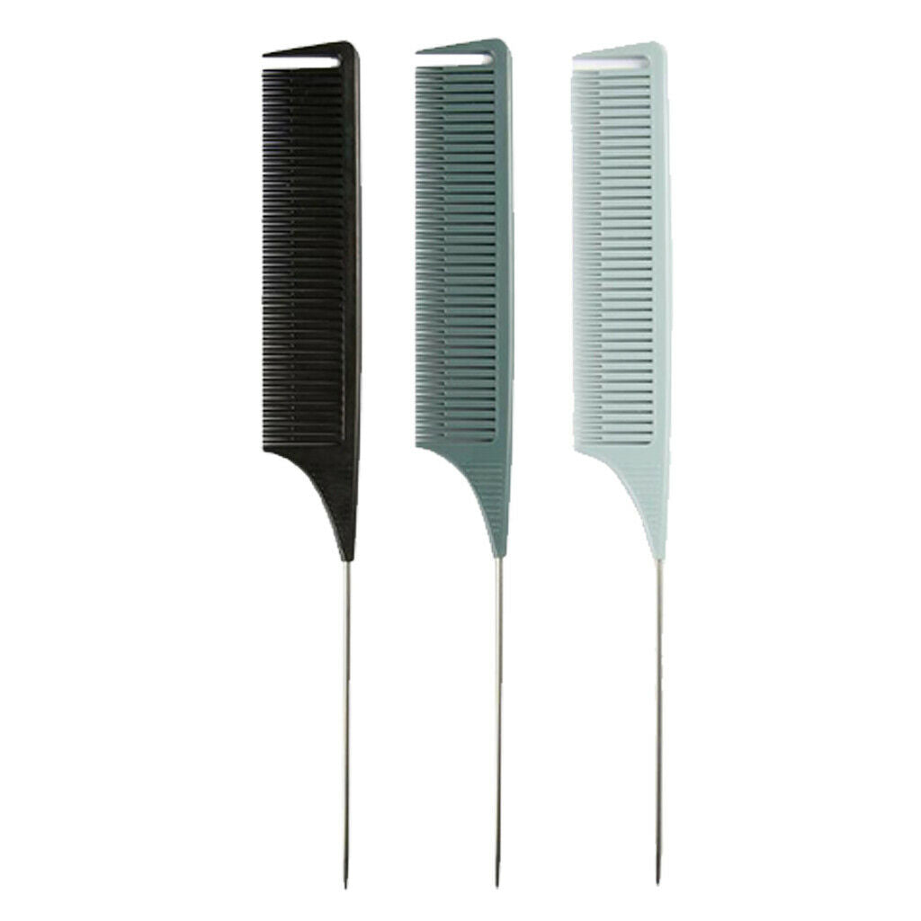 3x Pro ABS Sectioning Weave Highlighting Foiling Hair Combs Hair Coloring