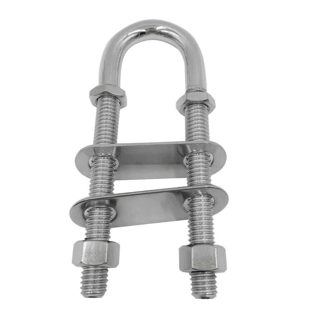 Stainless Steel Boat Rigging Stern Bow Eye Tie Down U Bolt (3/8-Inch)