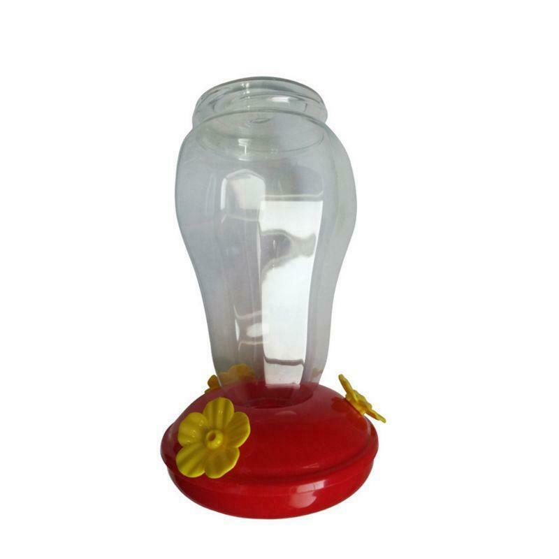 Wide Hummingbird Feeder Window Outdoor Hanging Flower Shape Bird Drinker Waterer