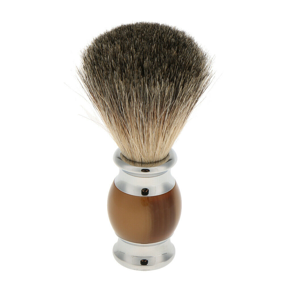 Men Barber Shaving Brush Beard Shave Safety Razor Handle Set with Box #3