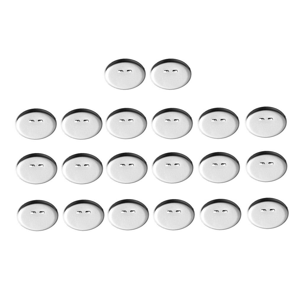 50pcs Round Iron Brooch Back Bar Pins Findings Cabochon Bezel Tray Base 13mm