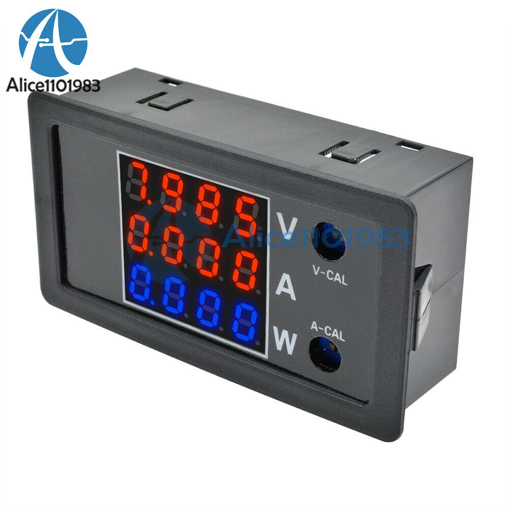 0.28"Dual Red LED Digital DC 100V 10A 1000W 4-digit Voltage Current Power Meter